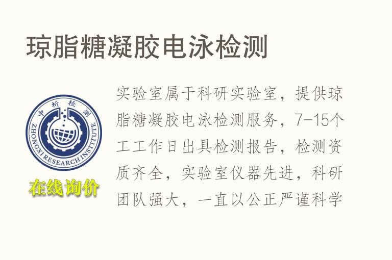 琼脂糖凝胶电<font color='red'>泳</font>检测